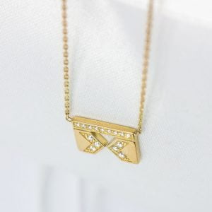 Collier Géométrie jaune