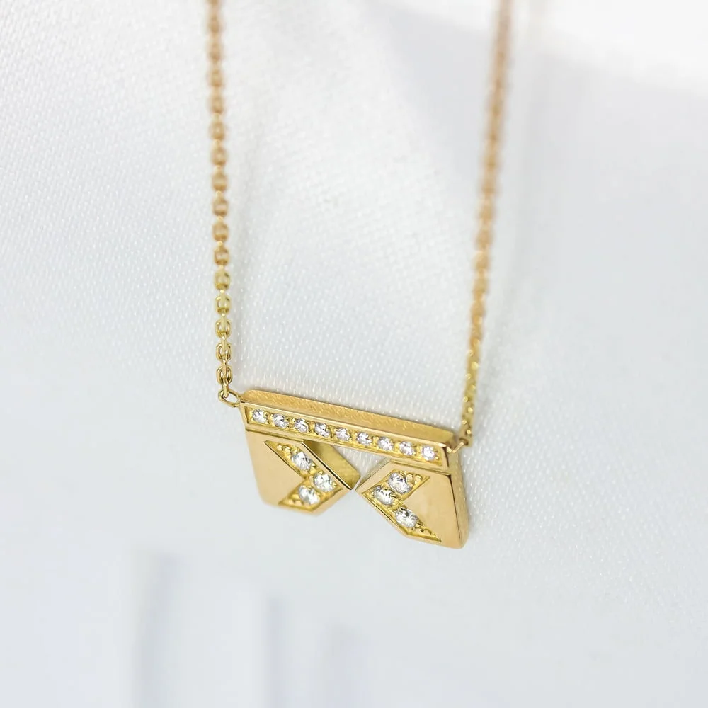 Collier Géométrie jaune